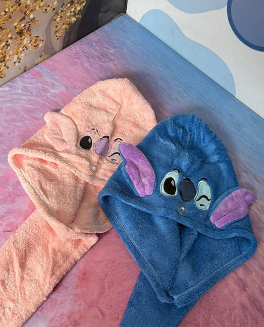 2 Paños de Microfibra Stich para Cabello - Absorbe Rápido y Sin Frizz